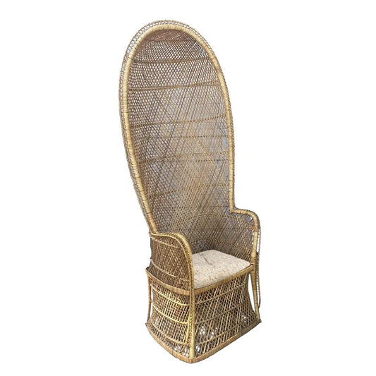 Tall Hooded Peacock Chair