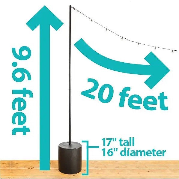 String Light Pole Stand
