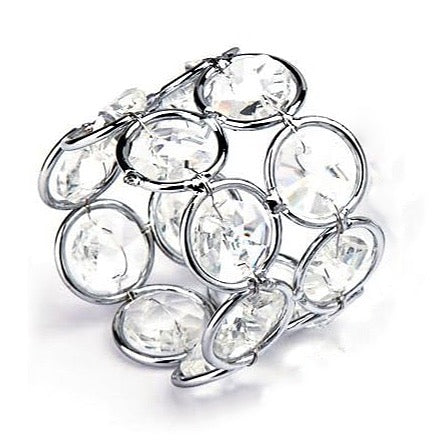Napkin Rings - Silver/Crystal