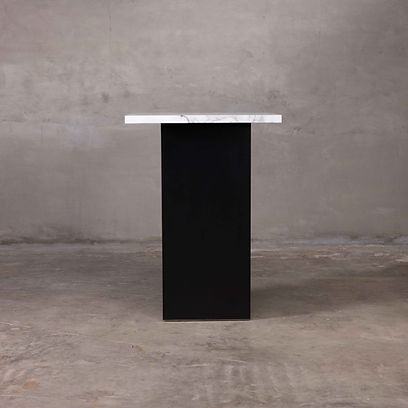 Square Pub Table Black (Multiple Countertop Colors)