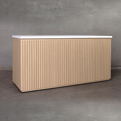 Wood Slat Food Station
