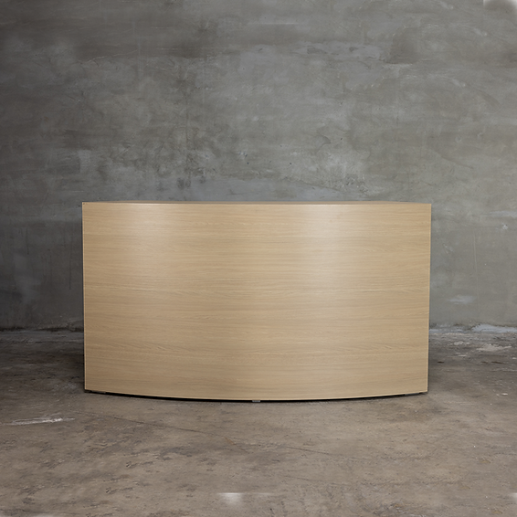 Light Wood Curved Bar