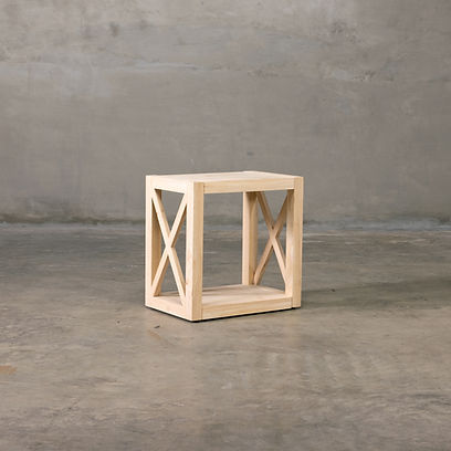 Crossed End Table