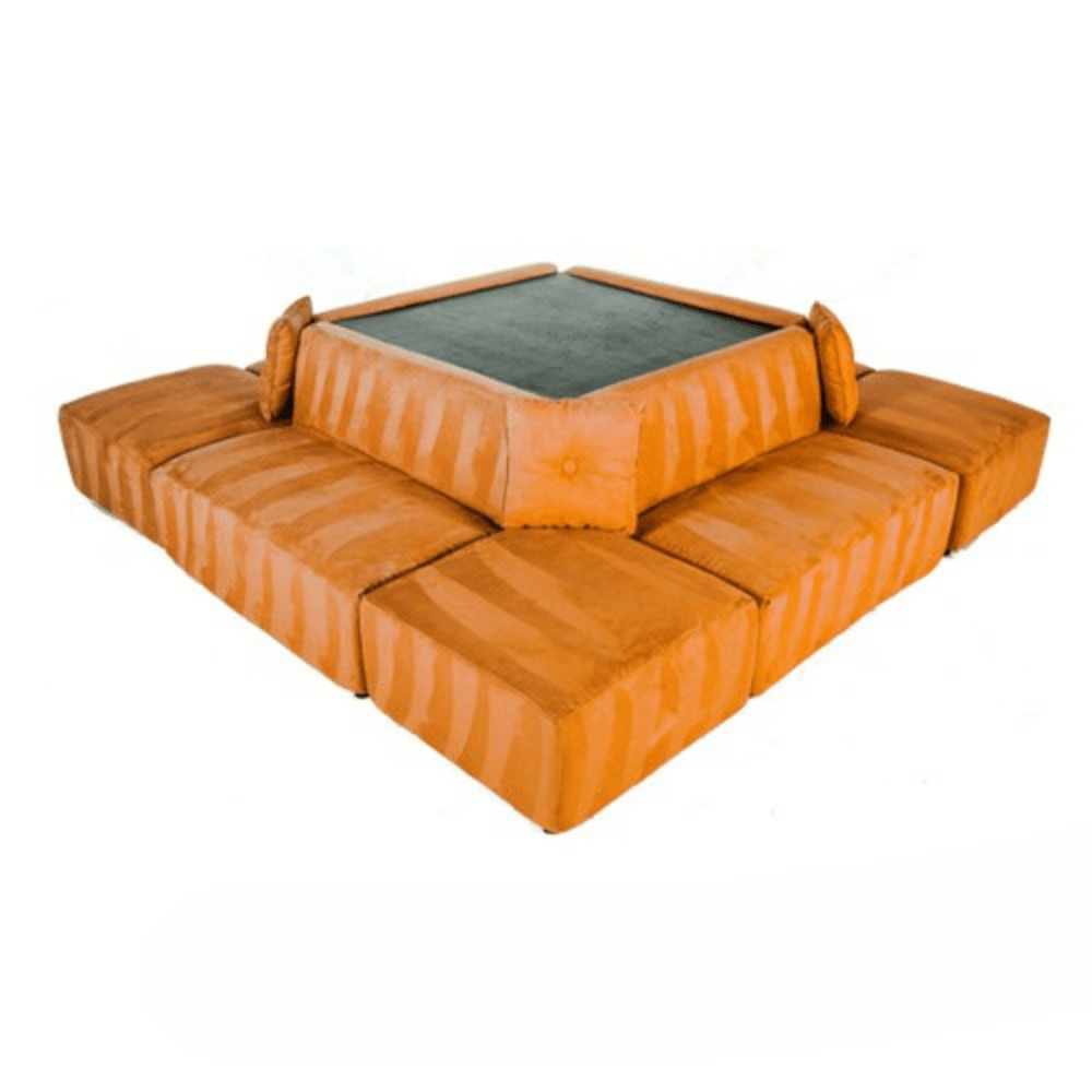 Square Sectional - Orange
