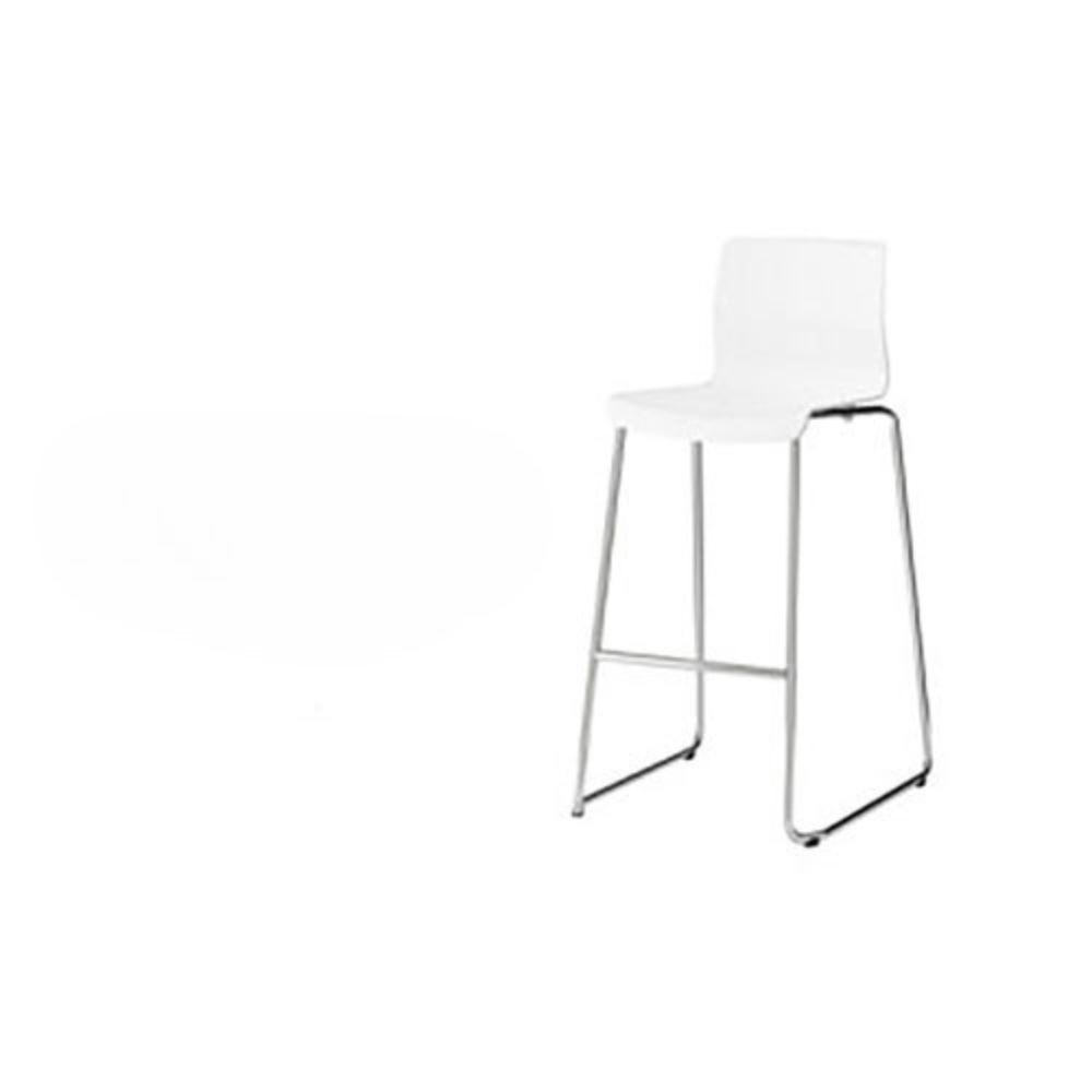 Euro Bar Stool - White
