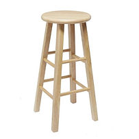 Natural Wood Barstool