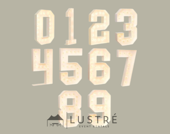 4ft High - Marquee Numbers
