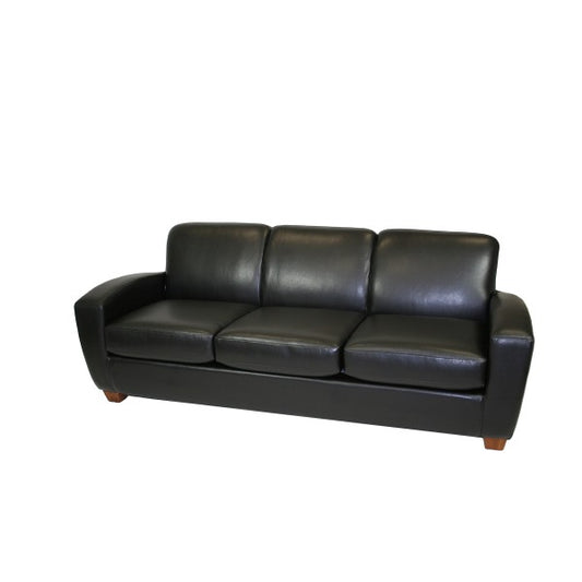 Scandic Leather Sofa - Black