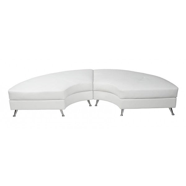 Capri Sectional Bench - White
