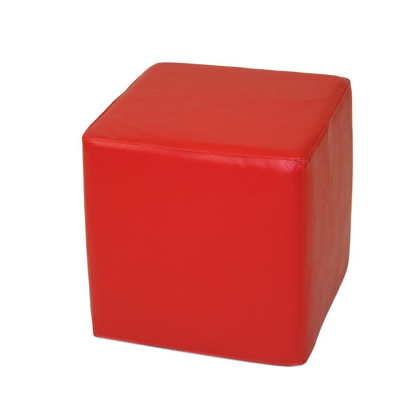 Block Ottoman - Red