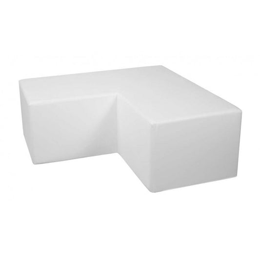 Angle Ottoman - White