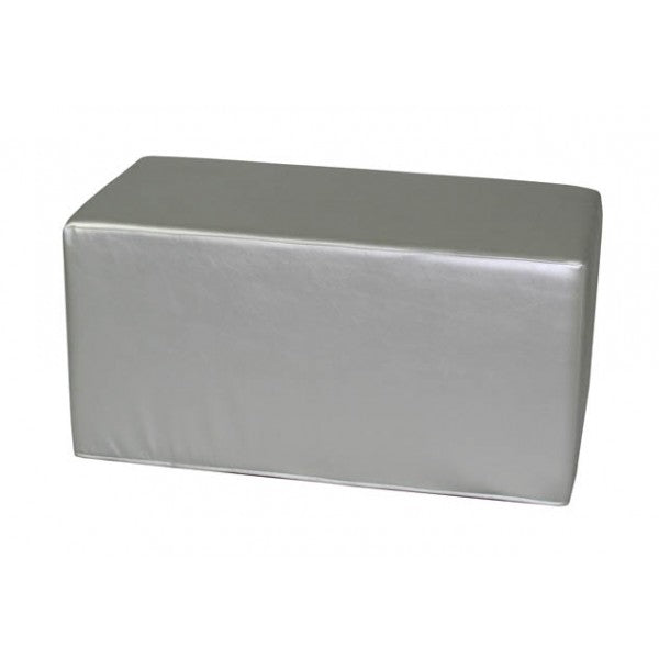 Rectangle Block Ottoman - Grey