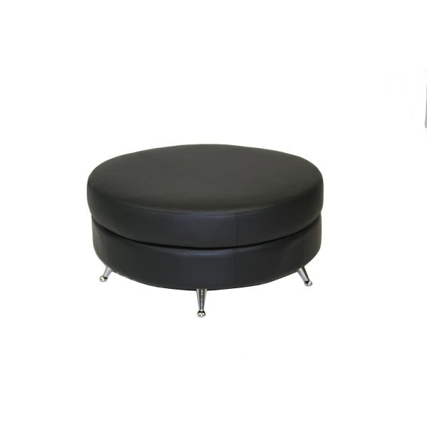 Capri Round Ottoman - Black