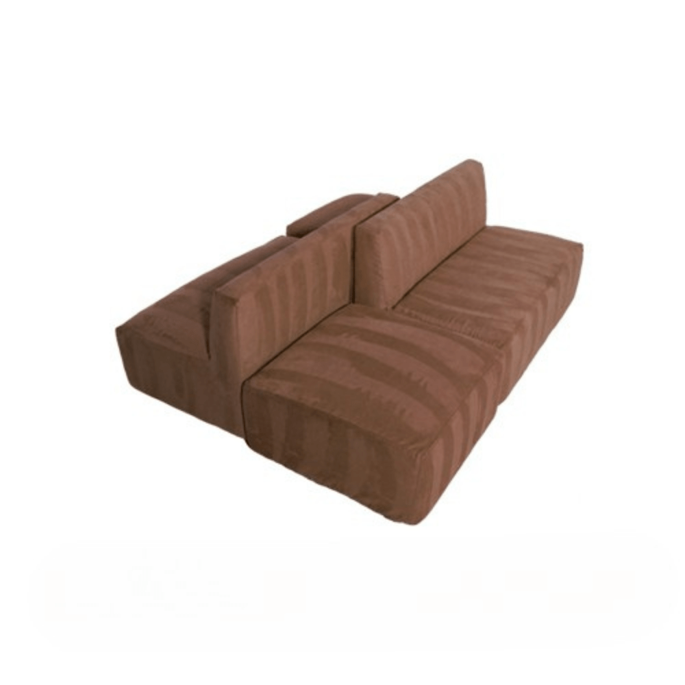 Mini Armless Island Bench - Brown