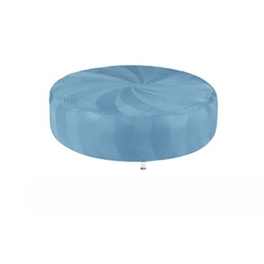 Huge Round Ottoman - Baby Blue 