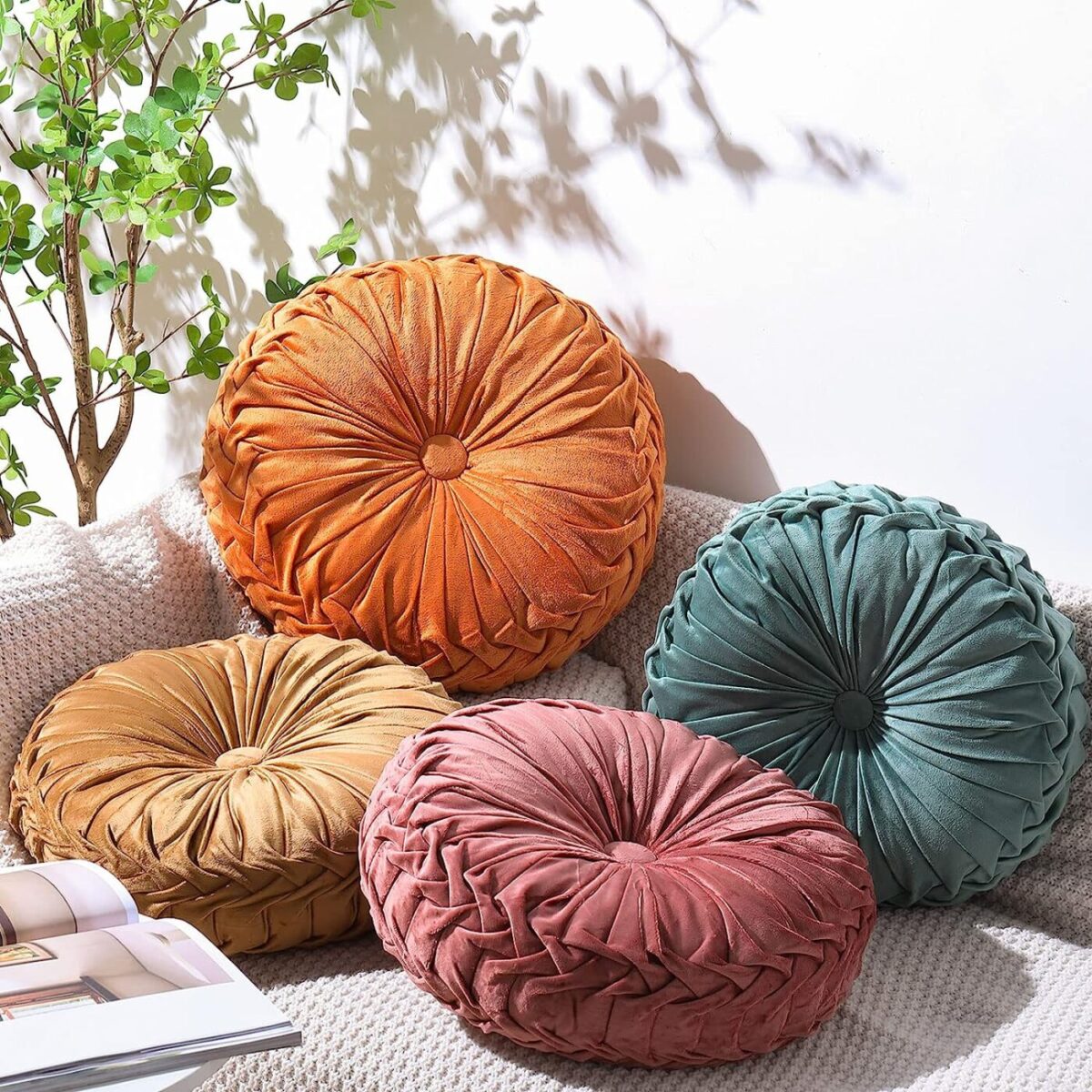 Pillow Collection - Teal Pintuck Pillow