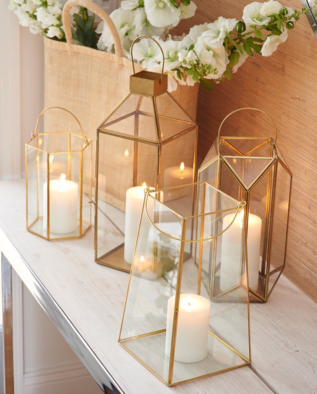 Gold + Glass Lanterns