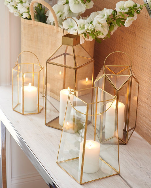 Gold + Glass Lanterns