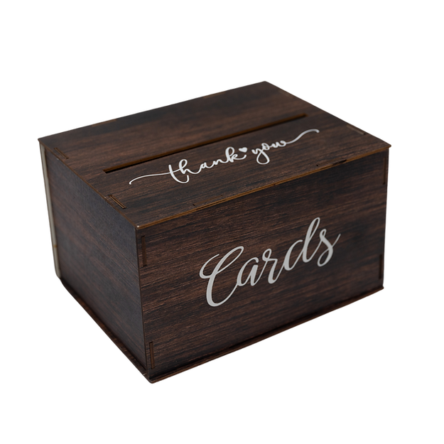 Rustic Wooden Card Box