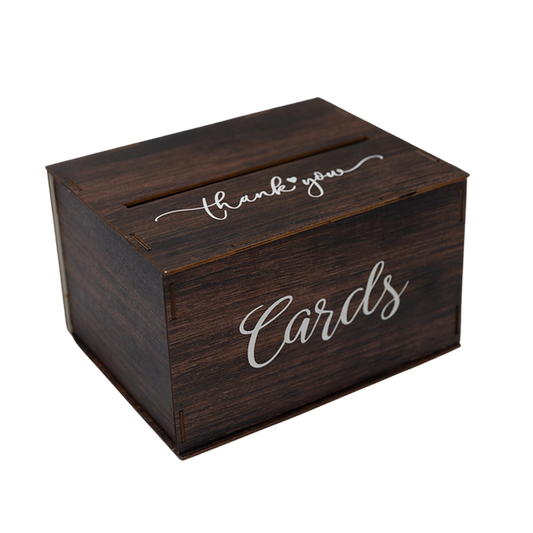 Rustic Wooden Card Box