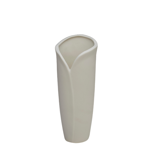 Large Caliber White Simple Cylinder Vase