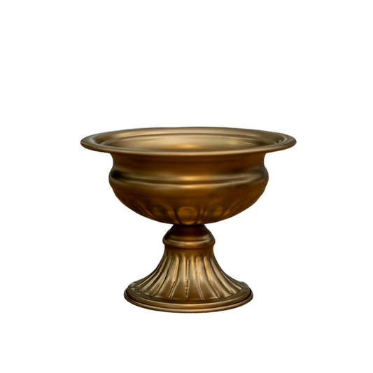 Antique Gold Pedestal Vase