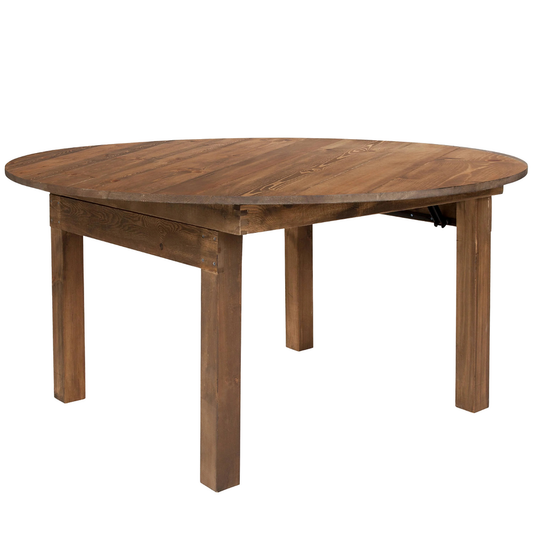 Round Rustic Farm Tables