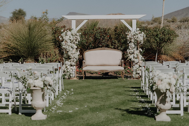 Antique Ivory Settee