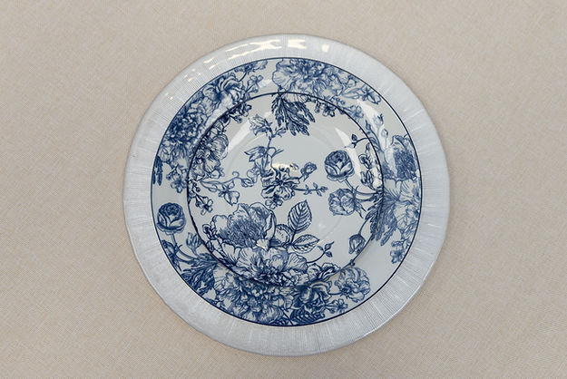 Blue Floral Porcelain Dinnerware Set