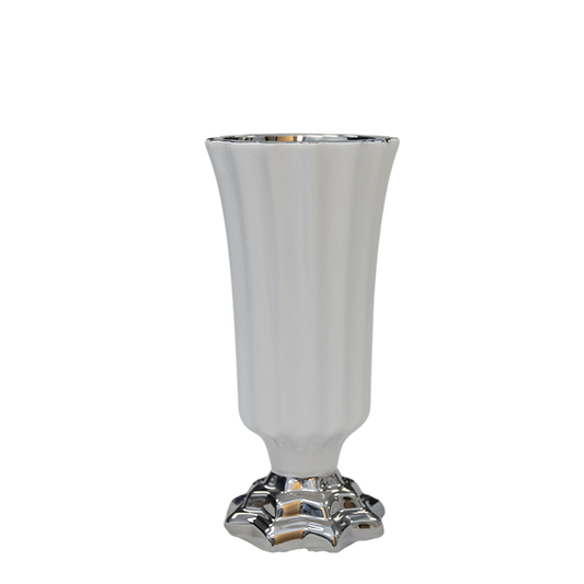Classic Fluted Pedestal Vase
