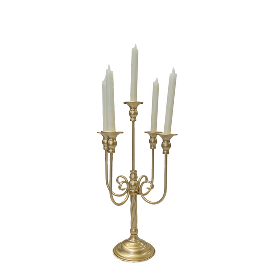 Gold Tabletop Candelabra