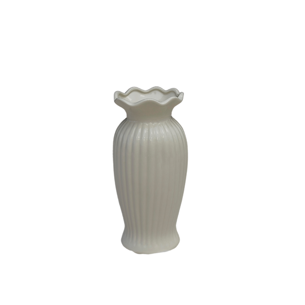 Modern Ceramic Wave -Edge Vase