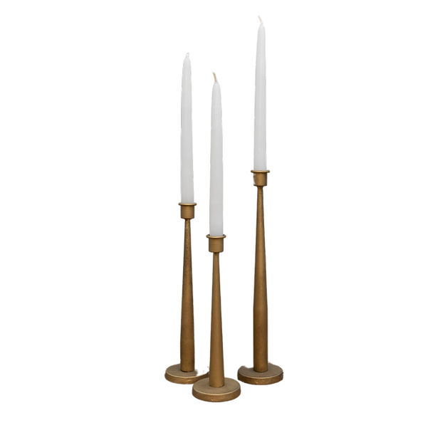 Antique Brass Iron taper Candle Holder