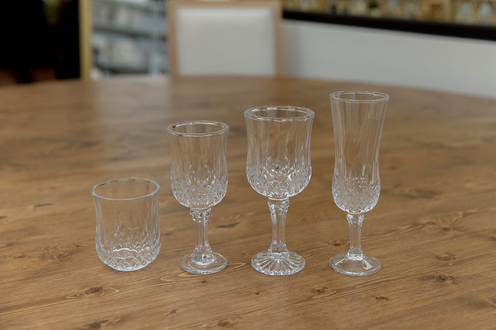 Vintage Crystal-Inspired Glassware Set
