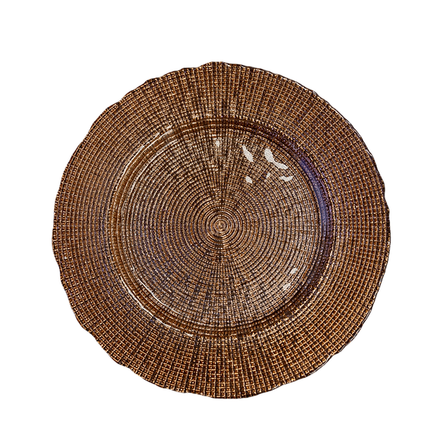 Rose Gold Mosaic Charger Plate