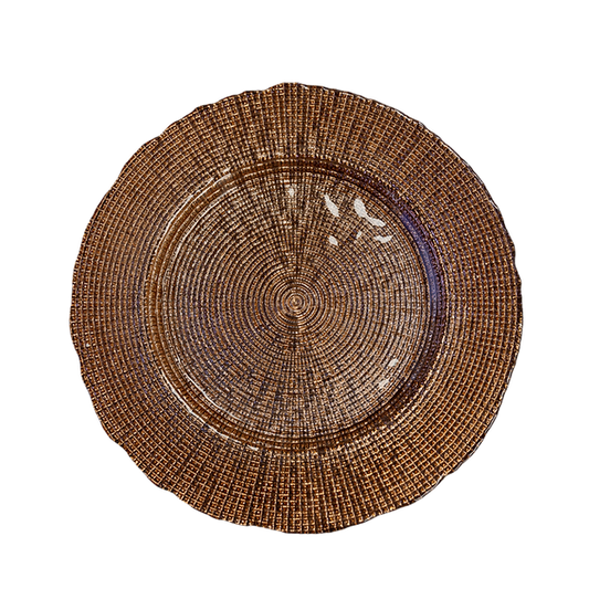 Rose Gold Mosaic Charger Plate