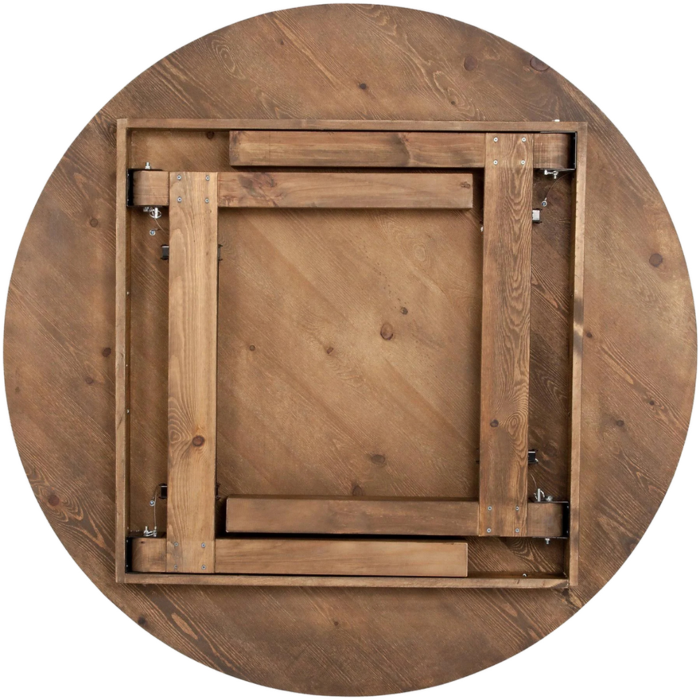 Round Rustic Farm Tables