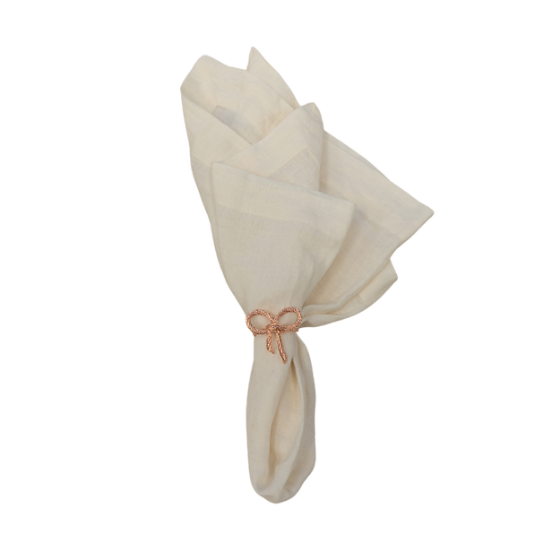 Rose Gold Bow Napkin Ring