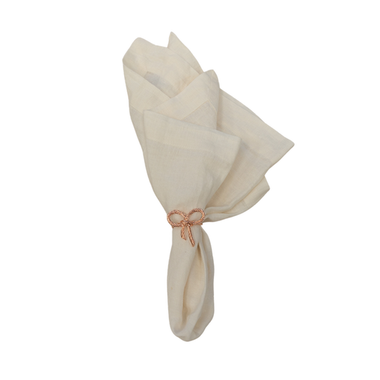 Rose Gold Bow Napkin Ring