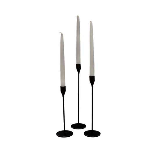 Modern Black Taper Candle Holders