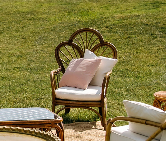 Rattan Fan Back Chairs