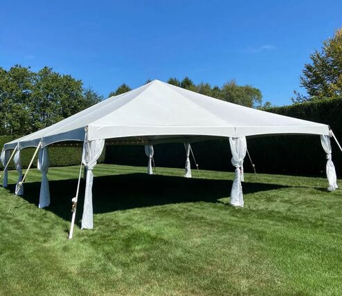 30'x45' White Premium Frame Tent / Canopy [JT LITE PREMIUM]