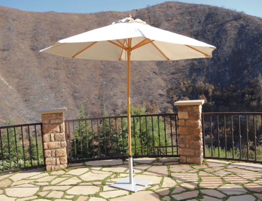 Canvas Natural Umbrella 9 ft. High