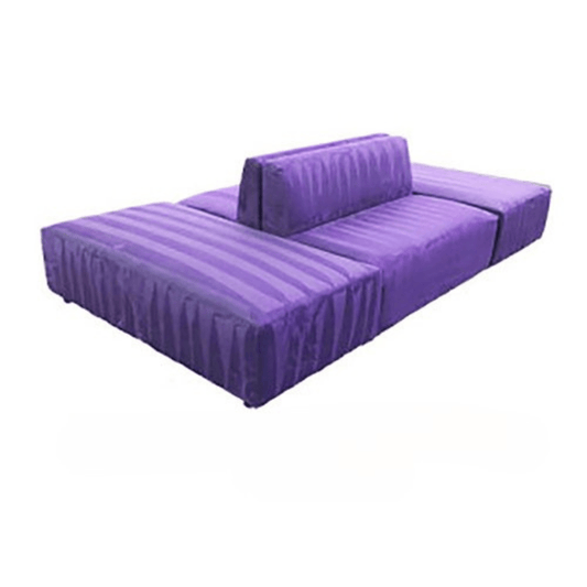 Armless Island Bench - Purple