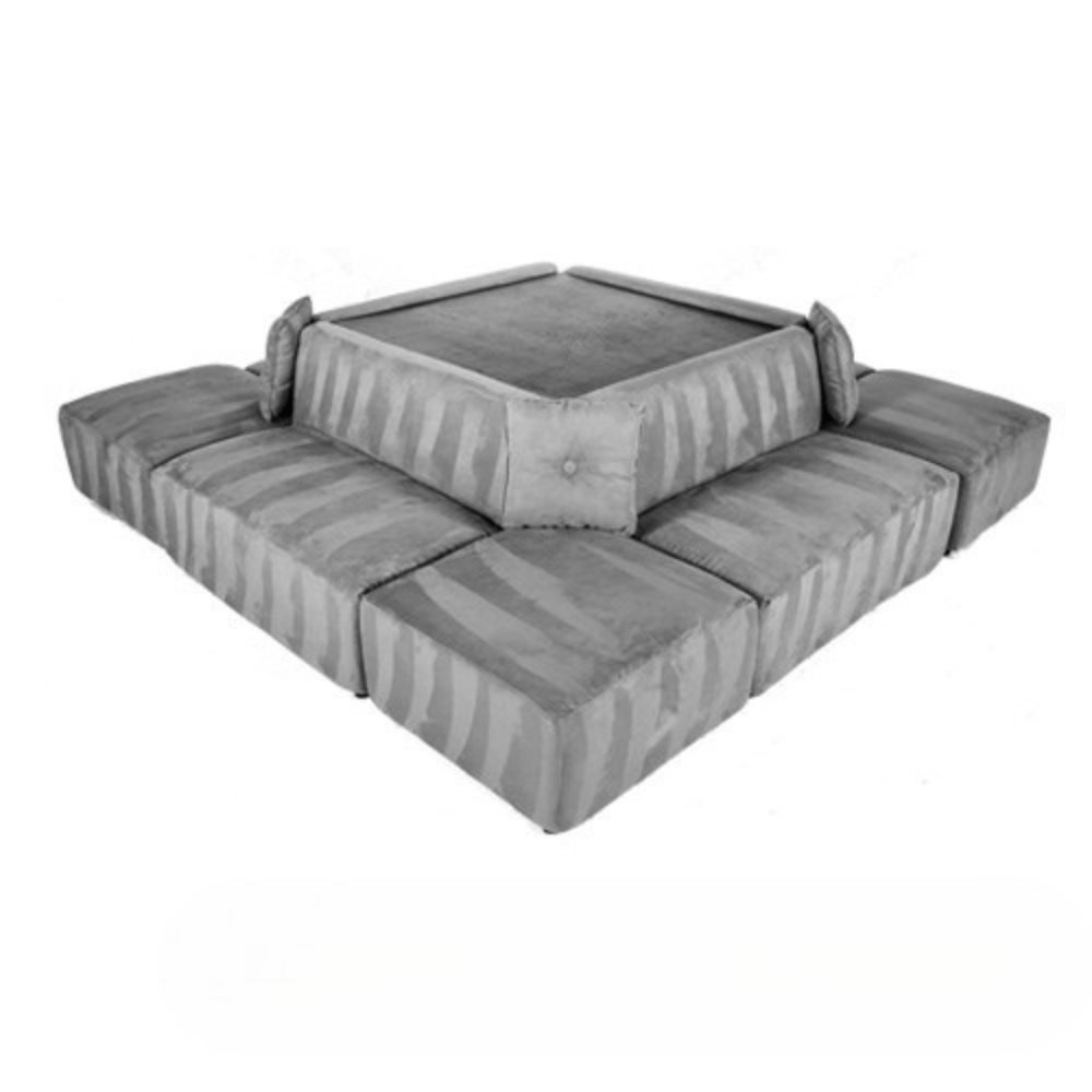 Square Sectional - Grey