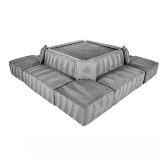 Square Sectional - Grey