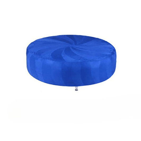 Huge Round Ottoman - Royal Blue