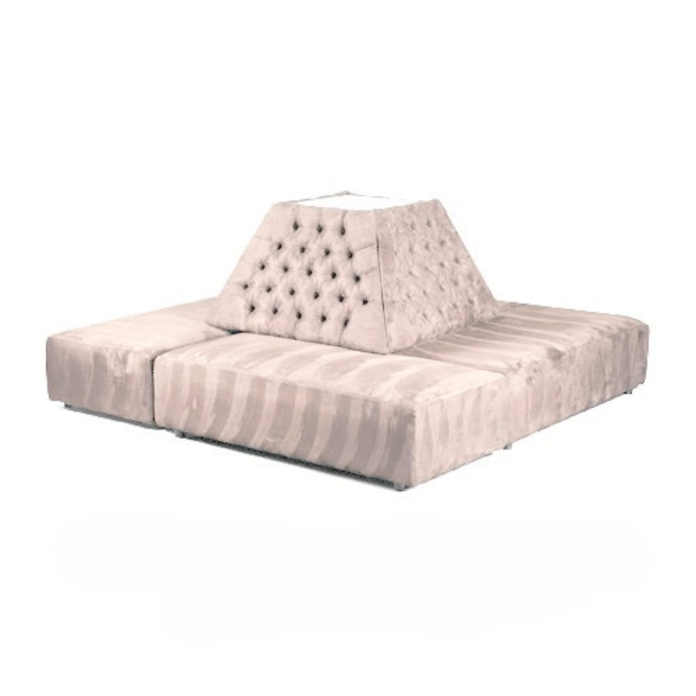 Square Tufted Banquette - Beige