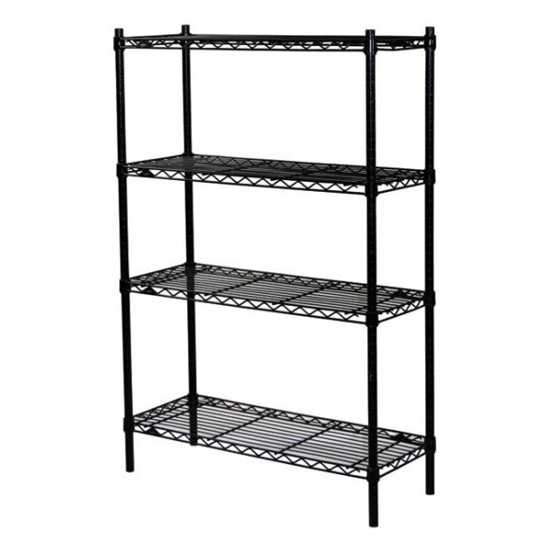 54"H Metal Shelving - Black