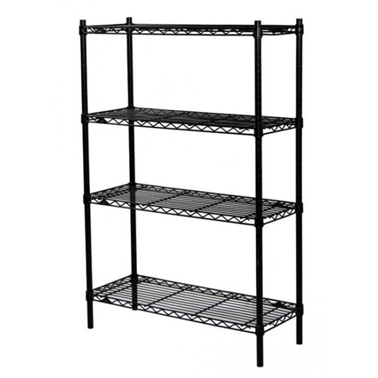 54"H Metal Shelving - Black